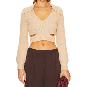 L'Academie Imani Boucle Sweater Large NWT